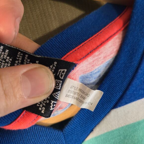 Nautica XL Men's Striped Multicolor T-shirt [0428] - Picture 7 of 8